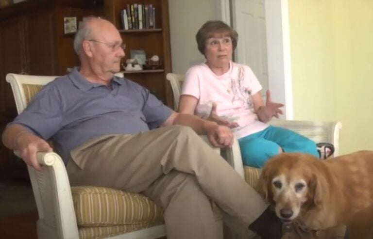 Bob and Sue Vogel with their dog