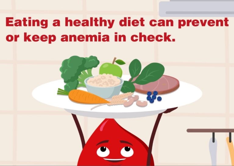 Healthy diet keeps anemia in check.