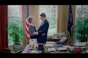 President Ronald and Nancy Reagan in the White House