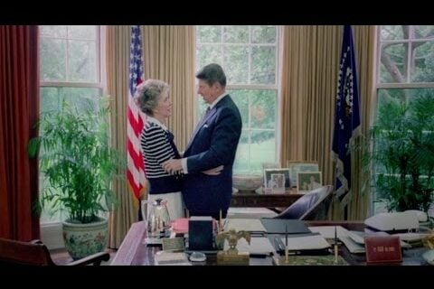 President Ronald and Nancy Reagan in the White House