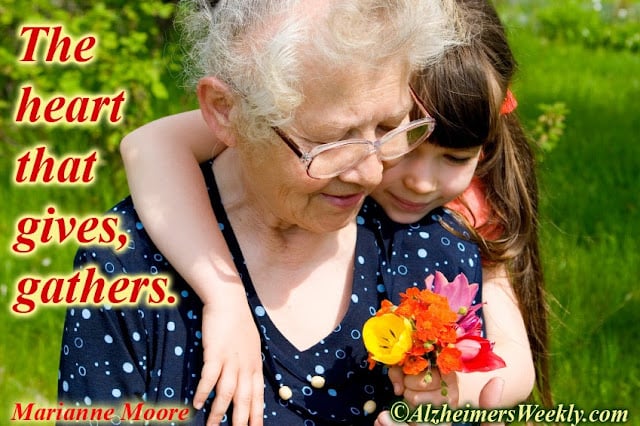 The heart that gives, gathers