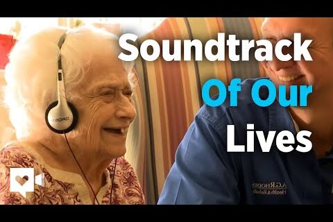 Lady with dementia in a program called "Soundtrack of Our Lives"