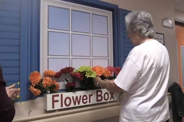 People with Dementia Livening Up a Dementia Home with Flowers
