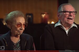 Husband and wife in their 90s