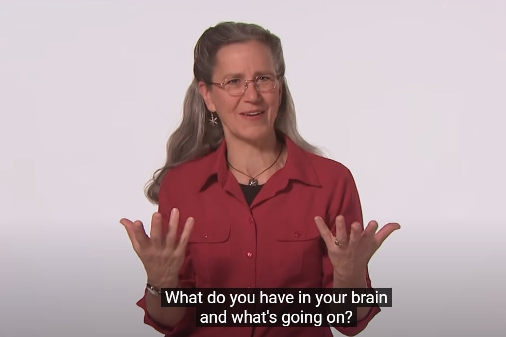 Teepa Snow explaining brain changes in dementia
