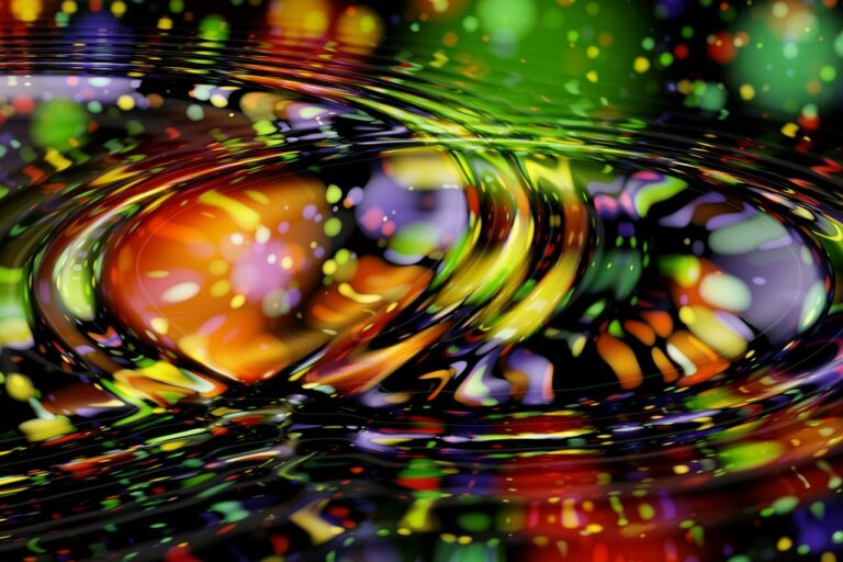 waves, gold, concentric