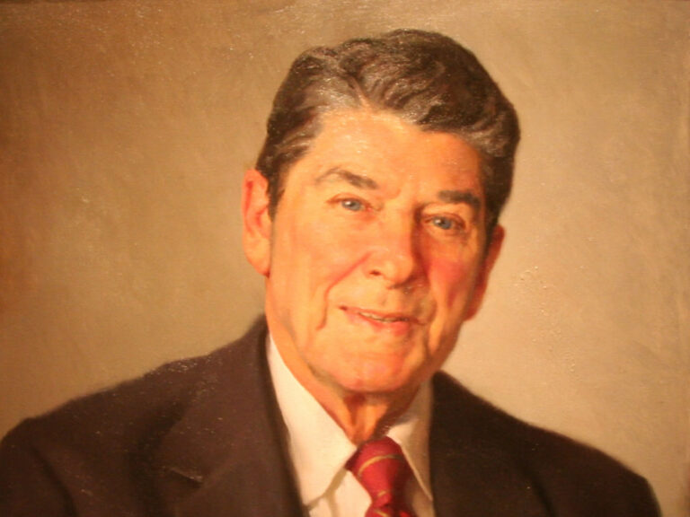 Painting of President Ronald Reagan