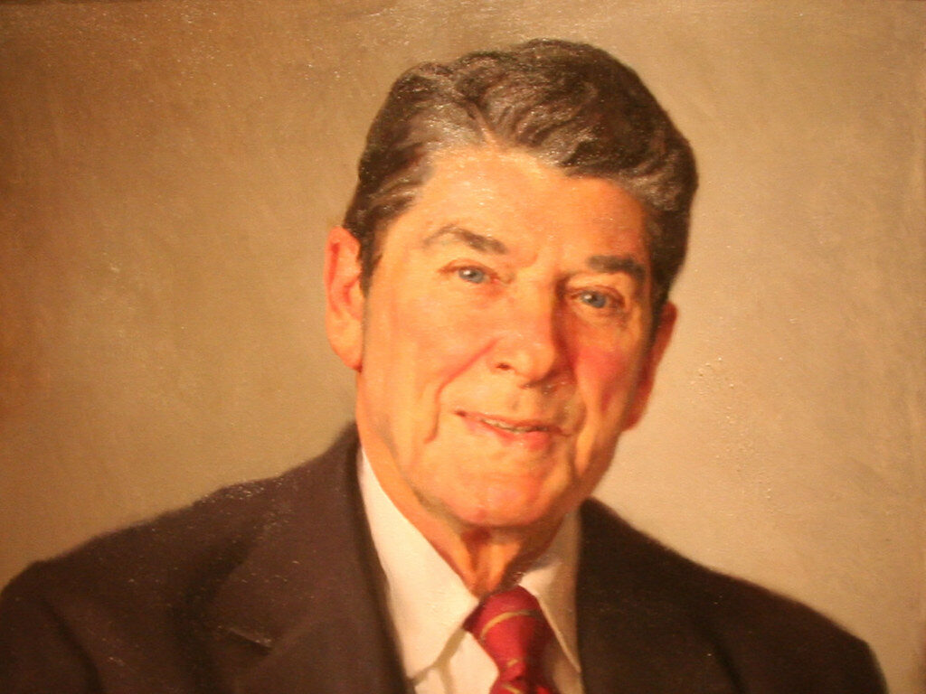 Painting of President Ronald Reagan