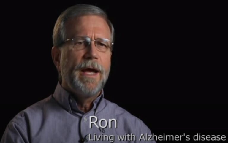 Ron, a man with early-stage Alzheimer's