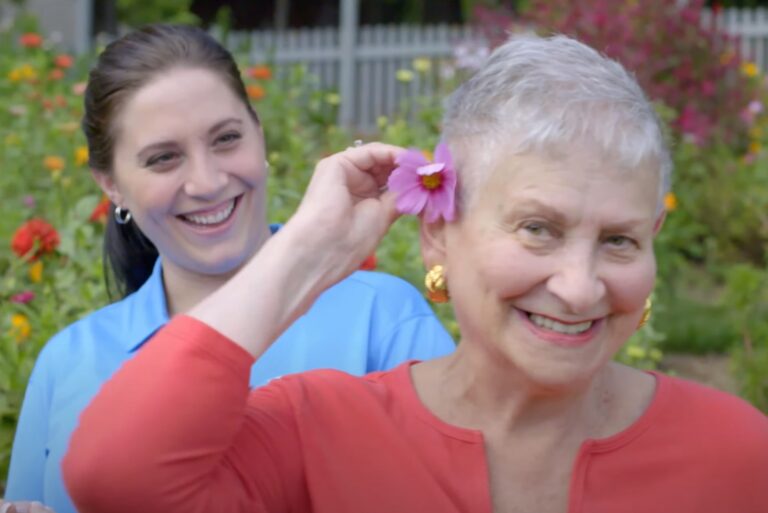 Comfort Keeper caring for Lady with dementia