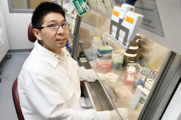 Yuanwei Yan 3D-prints brain tissue to study Alzheimer's