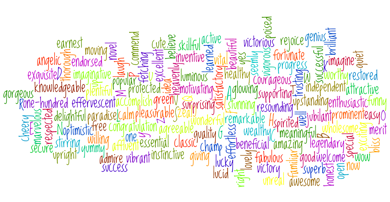 words, alphabet, word cloud