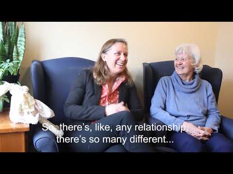 Margaret with her mother who has Alzheimer's