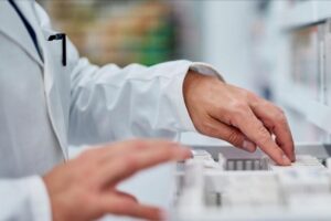 Pharmacist getting Seroquel