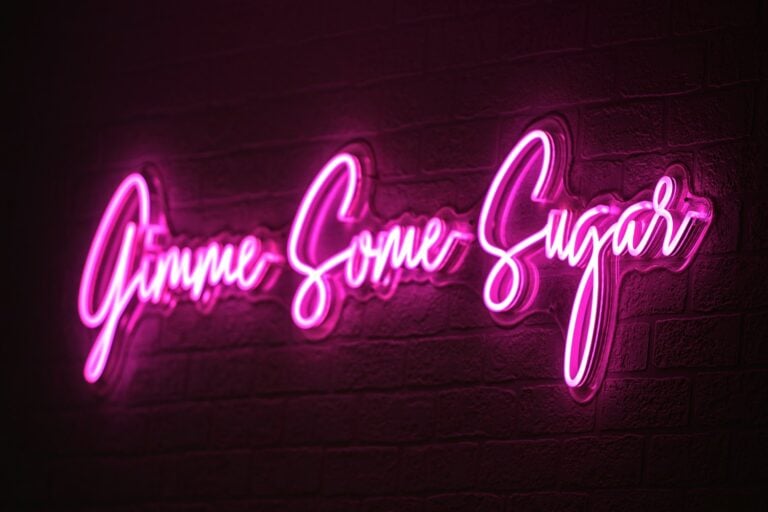 happy new year neon light signage