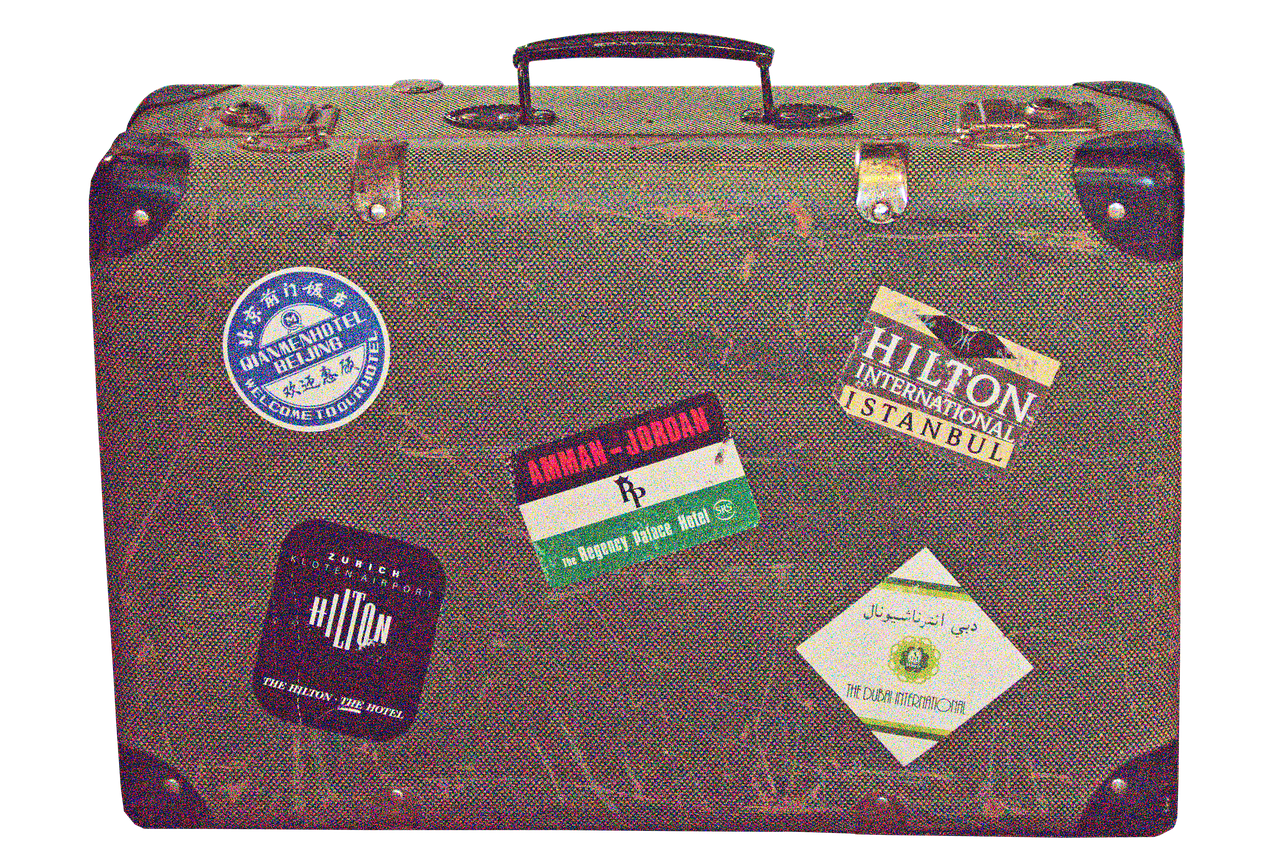 suitcase, to travel, old suitcase