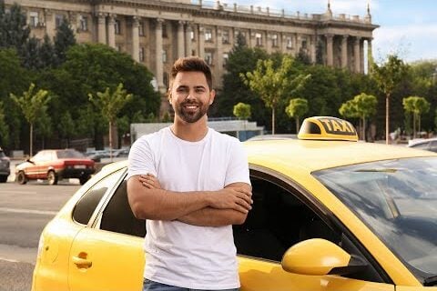 Taxi driver with Taxi