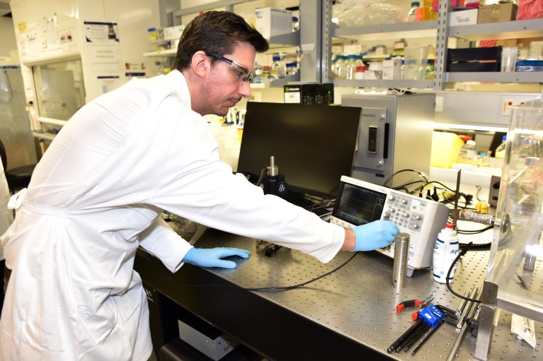 Gerhard Leinenga at the Queensland Brain Institute in Brisbane, Australia.Credit: University of Queensland