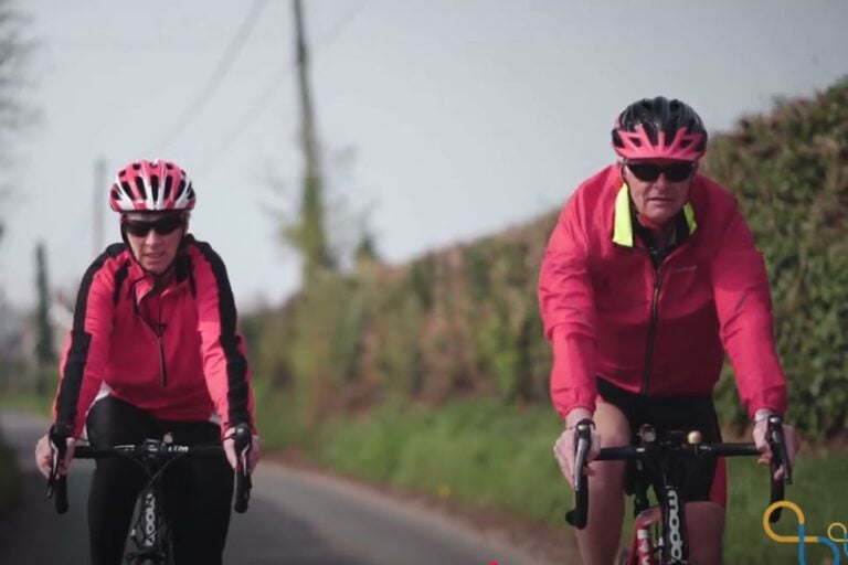 2 bikers, one with dementia