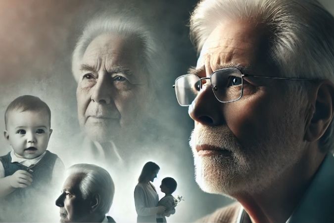 Ma with dementia reaching for family memories