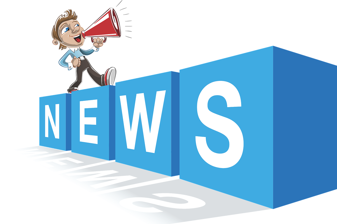 news, newsletter, boy on megaphone